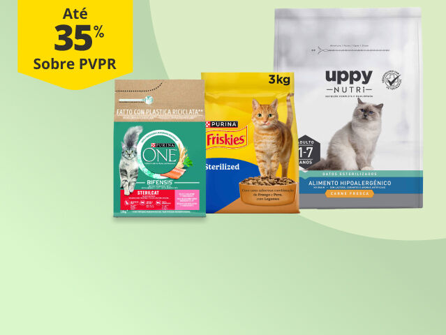 At&eacute; 35% PVPR em alimenta&ccedil;&atilde;o para esterilizado